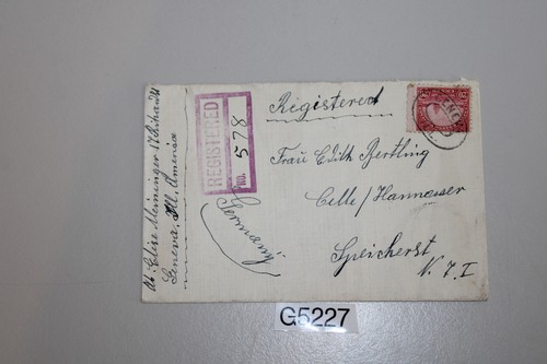 Postkarte mit briefmarke - mit,