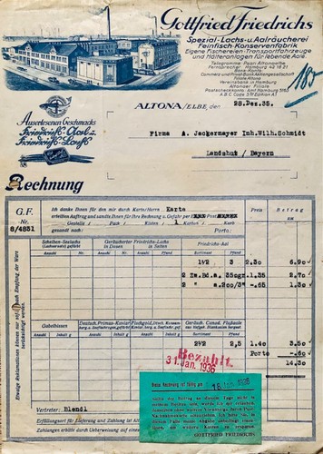 Altona elbe histor rechnung - histor.,