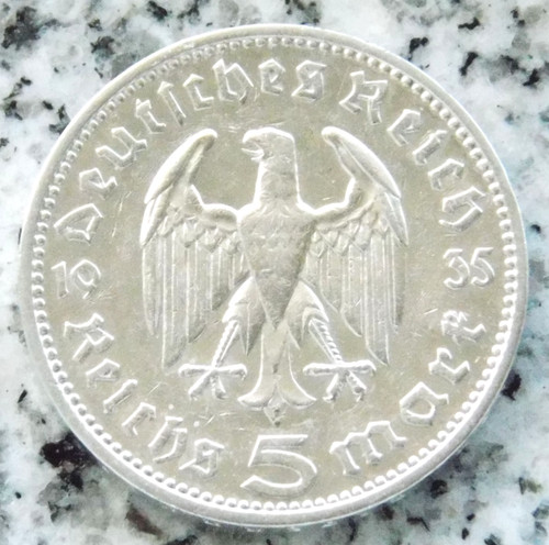 Silbermünze reichsmark 1935 - 5,