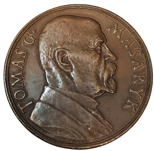 Medaille tomas masaryk 1850 - medaille,